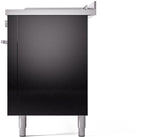 Professional Plus II 60 Inch Dual Fuel Liquid Propane Freestanding Range in Glossy Black with Trim