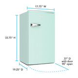 Avanti Retro Series Compact Refrigerator, 3.1 cu. ft. - Black / 3.1 cu. ft.