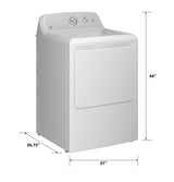 GE® 6.2 cu. ft. Capacity&#x00A0;Electric Dryer with Up To 120 ft. Venting and Shallow Depth&#x200B;