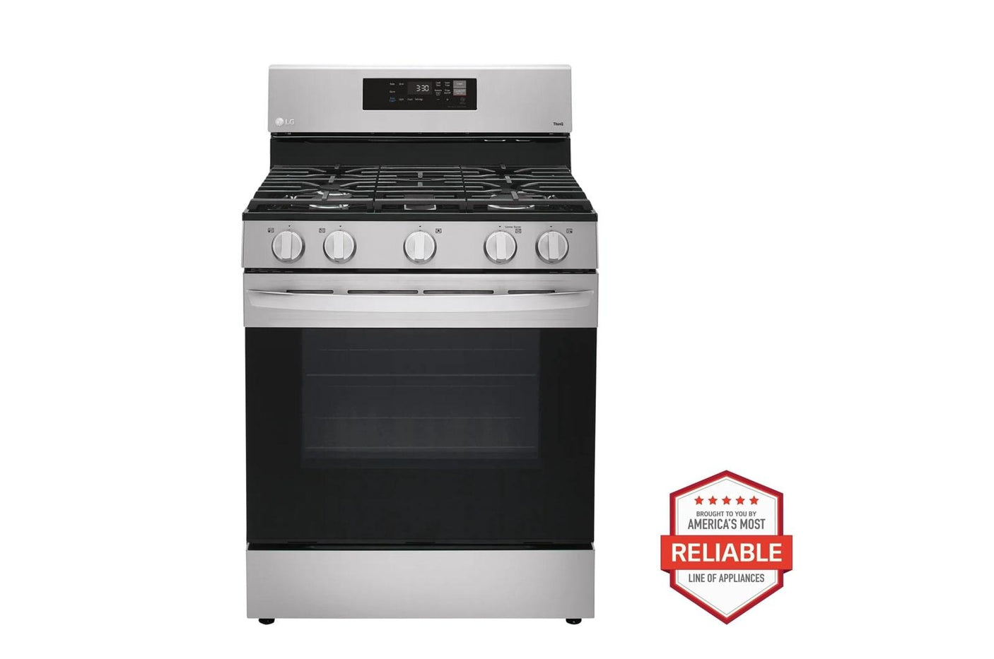 5.8 cu ft. Smart Wi-Fi Enabled Gas Range with EasyClean®