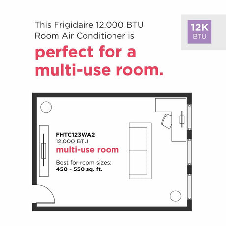 Frigidaire 12,000 BTU Wall Room Air Conditioner 208/230 V