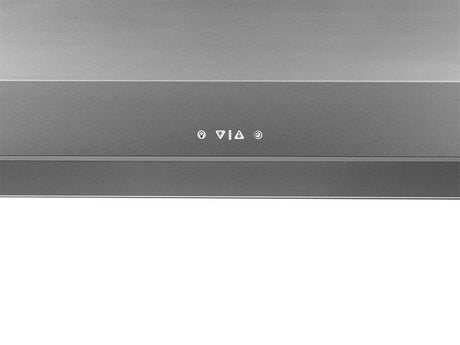 48" Chimney Wall Hood, Silver Stainless Steel