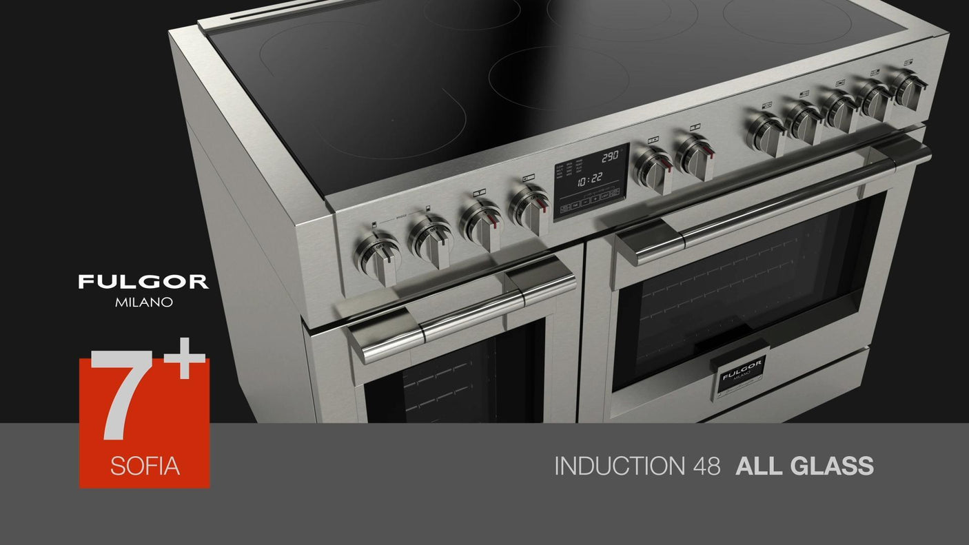 SOFIA 48" PRO INDUCTION RANGE - ALL GLASS