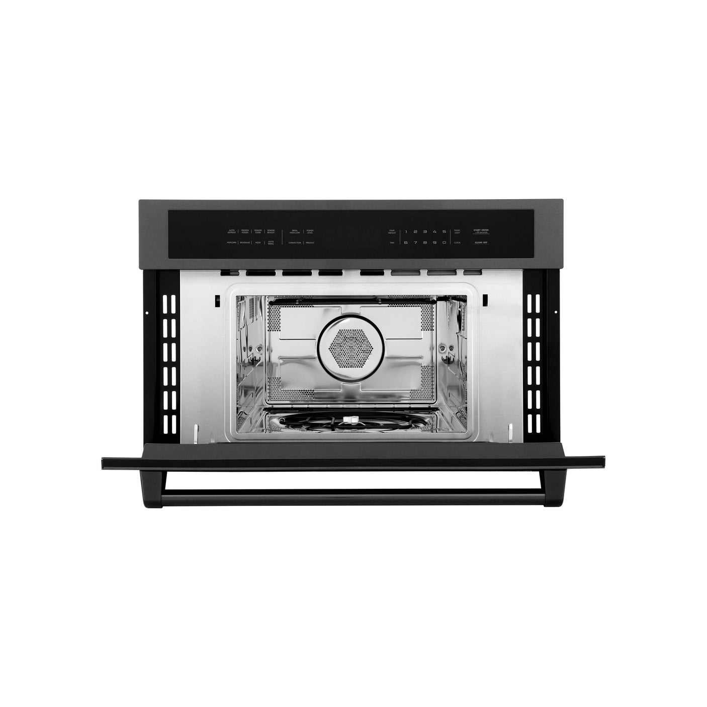 ZLINE 30 in. Microwave Oven in Black Stainless Steel with Traditional Handle (MWO-30-BS)