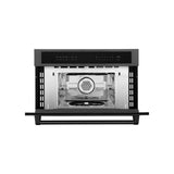 ZLINE 30 in. Microwave Oven in Black Stainless Steel with Traditional Handle (MWO-30-BS)