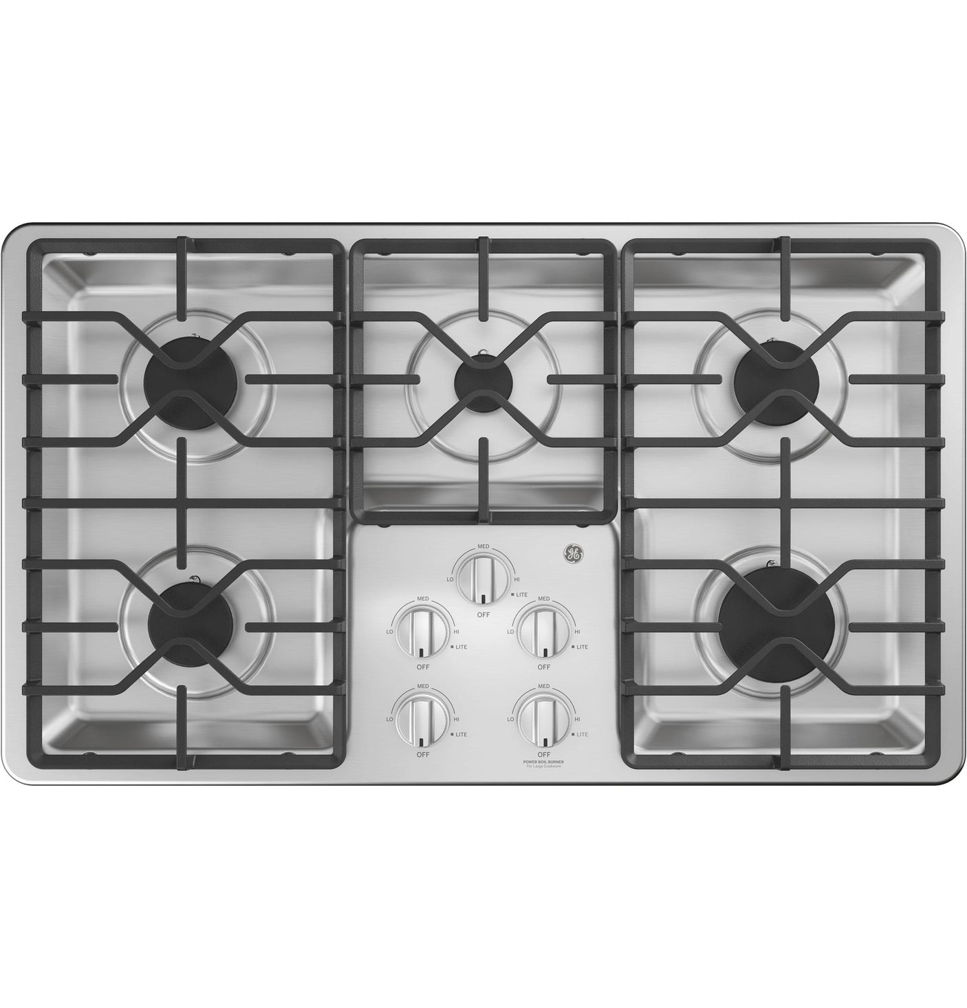 GE® 36" Built-In Gas Cooktop with Dishwasher-Safe Grates