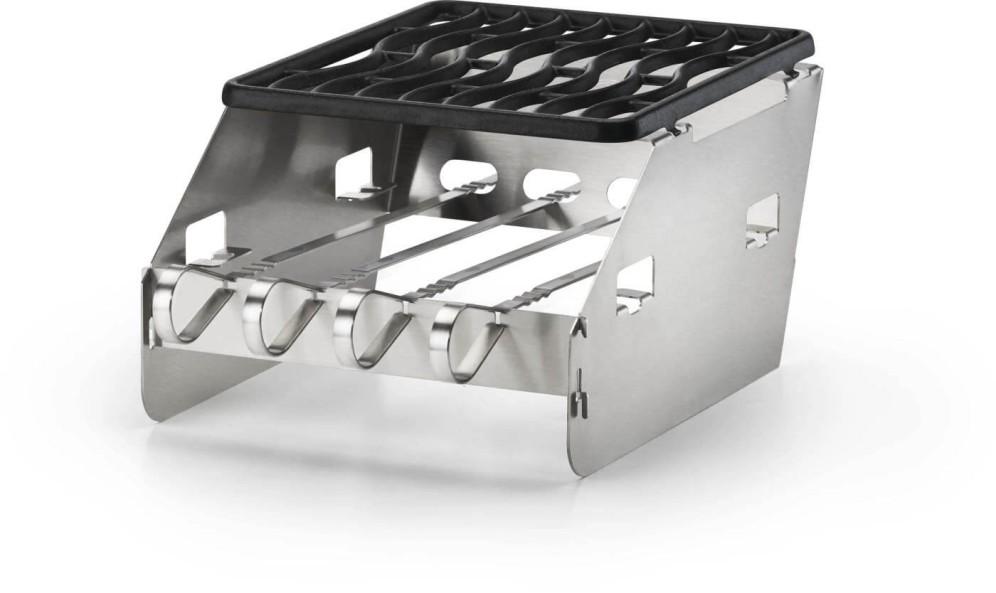 Side Burner Windshield - Small with Skewer Rack