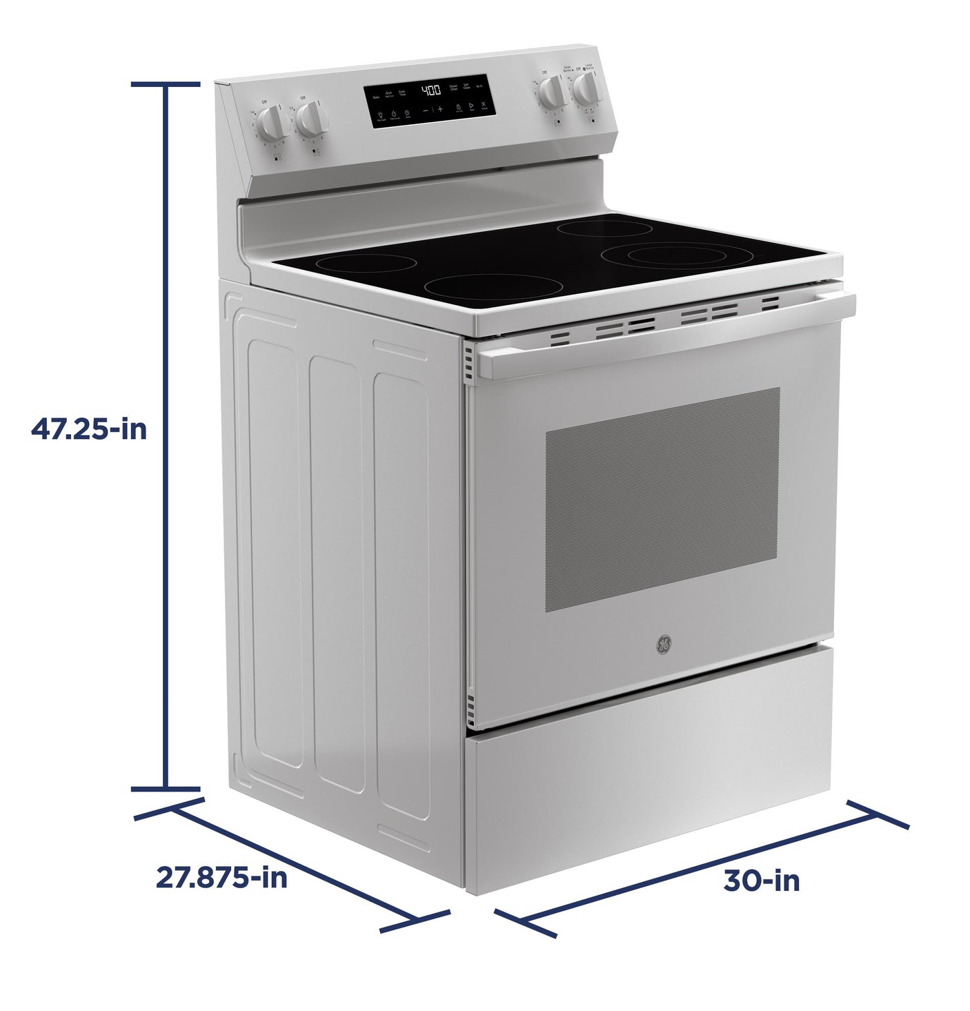 GE® 30" Free-Standing Electric Range