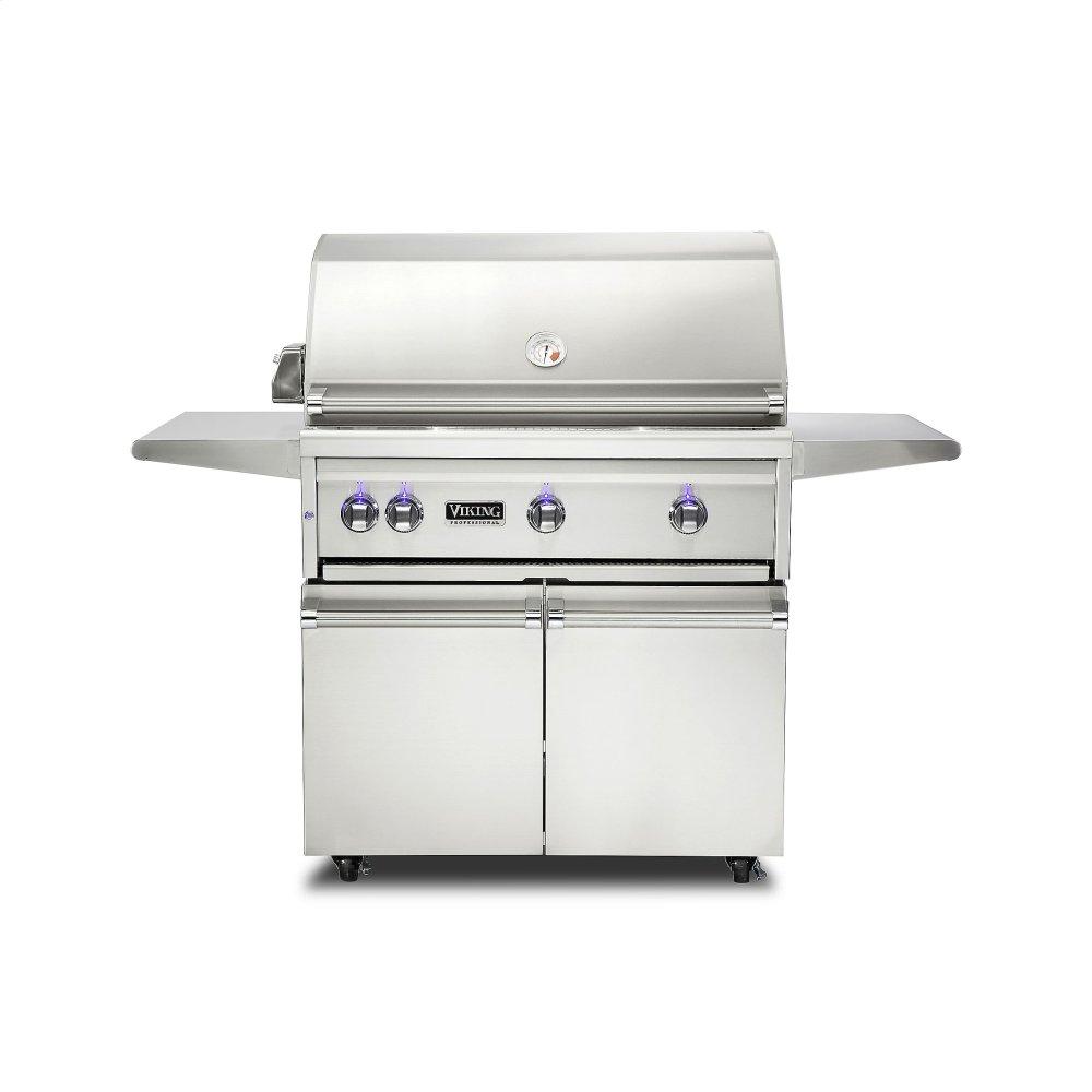 36"W. Freestanding Grill with ProSear Burner and Rotisserie - VQGFS5361