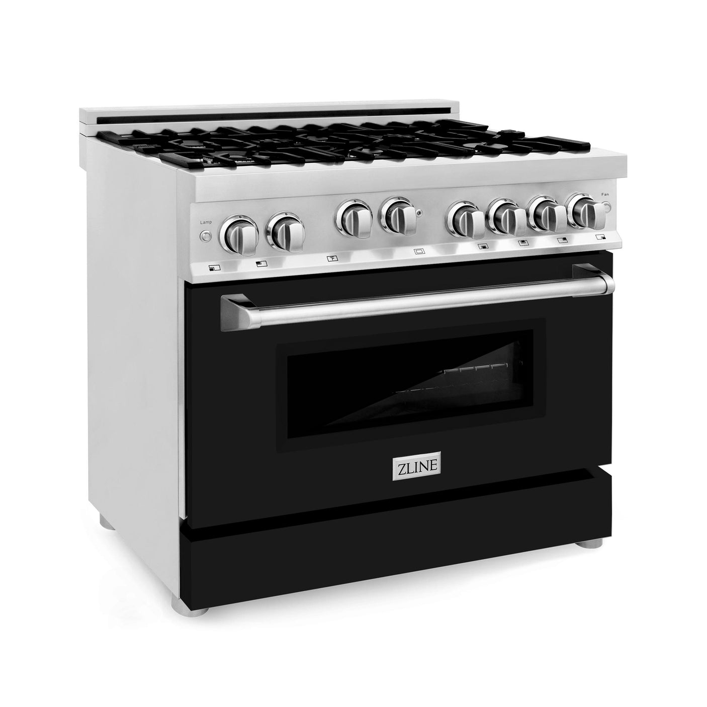 ZLINE 36" Professional 4.6 cu. ft. 6 Gas on Gas Range in Stainless Steel with Color Door Options (RG36) [Color: Blue Gloss]