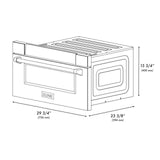 ZLINE 30 in. 1.2 cu. ft. Built-In Microwave Drawer with Color Options (MWD-30) [Color: DuraSnow Stainless Steel]