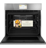 Café™ 30" Smart Built-In Convection Single Wall Oven in Platinum Glass