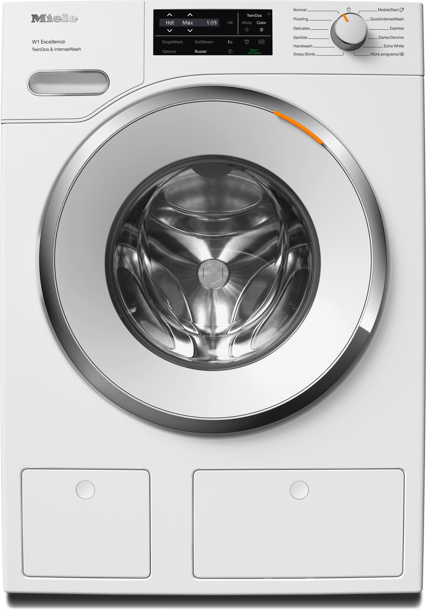 WXI860 WCS TDos & IntenseWash - W1 front-loading washing machine: 8 kg  1600 rpm  Auto Dosing  IntenseWash  Pre-Ironing  SingleWash