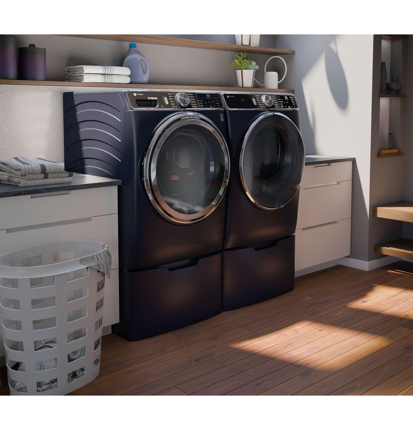 GE Profile™ 7.8 cu. ft. Capacity Smart Front Load Electric Dryer with Steam and Sanitize Cycle