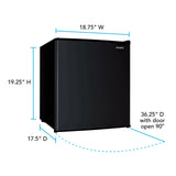 Avanti 1.6 cu. ft. Compact Refrigerator - Black / 1.6 cu. ft.