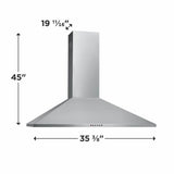 Frigidaire 36" Stainless Canopy Wall-Mount Hood