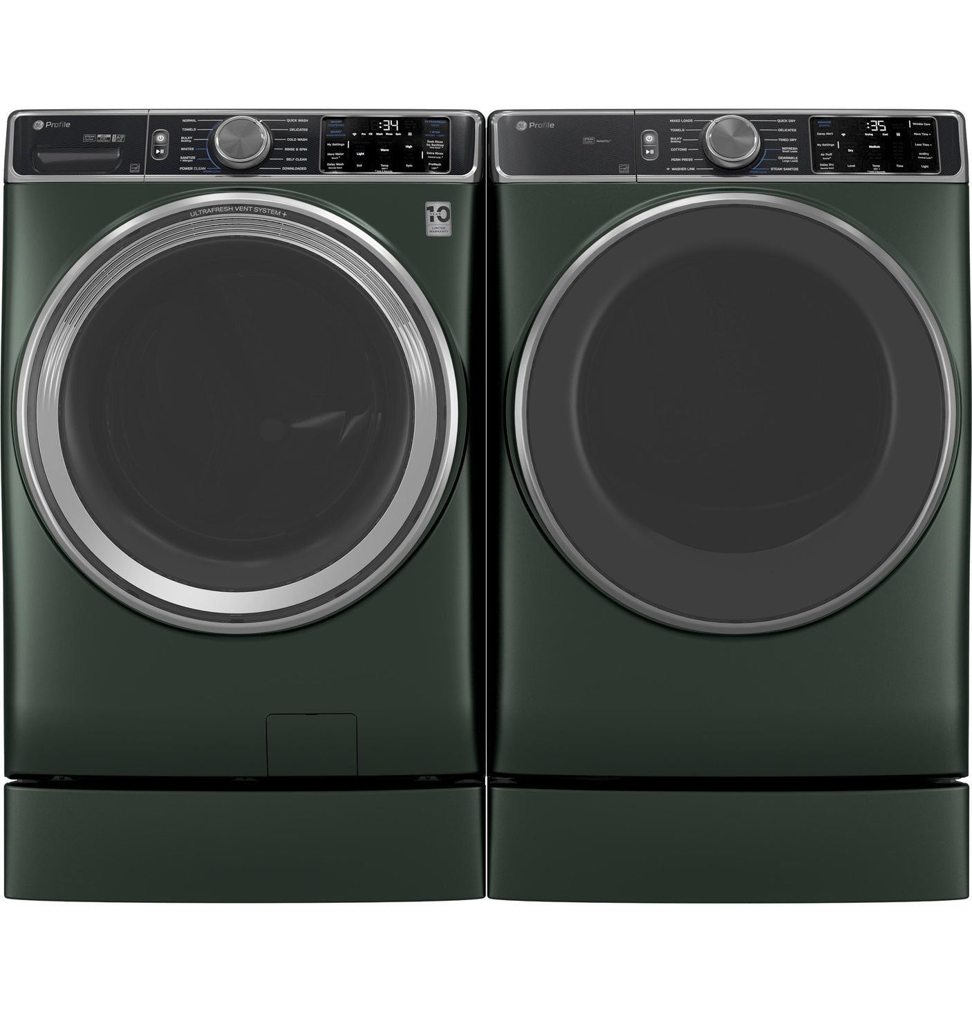 GE Profile™ ENERGY STAR® 7.8 cu. ft. Capacity Smart Front Load Electric Dryer with Steam and Sanitize Cycle