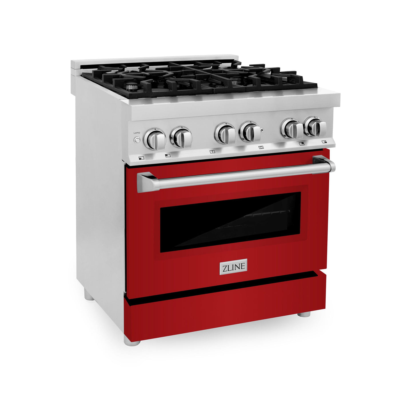 ZLINE 30 in. Dual Fuel Range with Gas Stove and Electric Oven in Stainless Steel (RA30) [Color: Blue Matte]