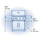 Rogue SE 525 RSIB with Infrared Side and Rear Burner , Propane, Stainless Steel