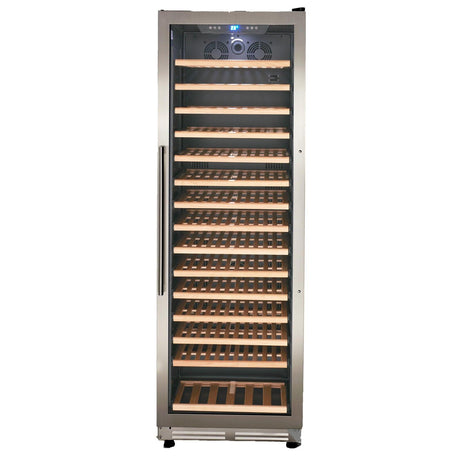 165 Bottle DESIGNER Series Wine Cooler - Stainless Steel / 165 Bottles