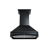 ZLINE Wooden Wall Mount Range Hood in Black - Includes Motor (321CC) [Size: 30 inch]