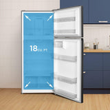 Danby 18 cu. ft. Top Mount Refrigerator in Stainless Steel Look