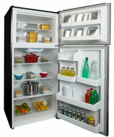 Danby 18.1 cu. ft. Apartment Size Fridge Top Mount in Stainless Steel