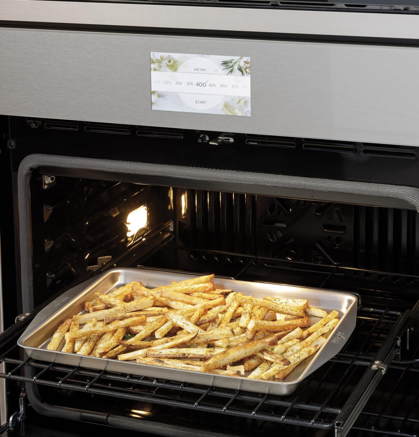 Café™ 30" Smart Single Wall Oven with Convection in Platinum Glass