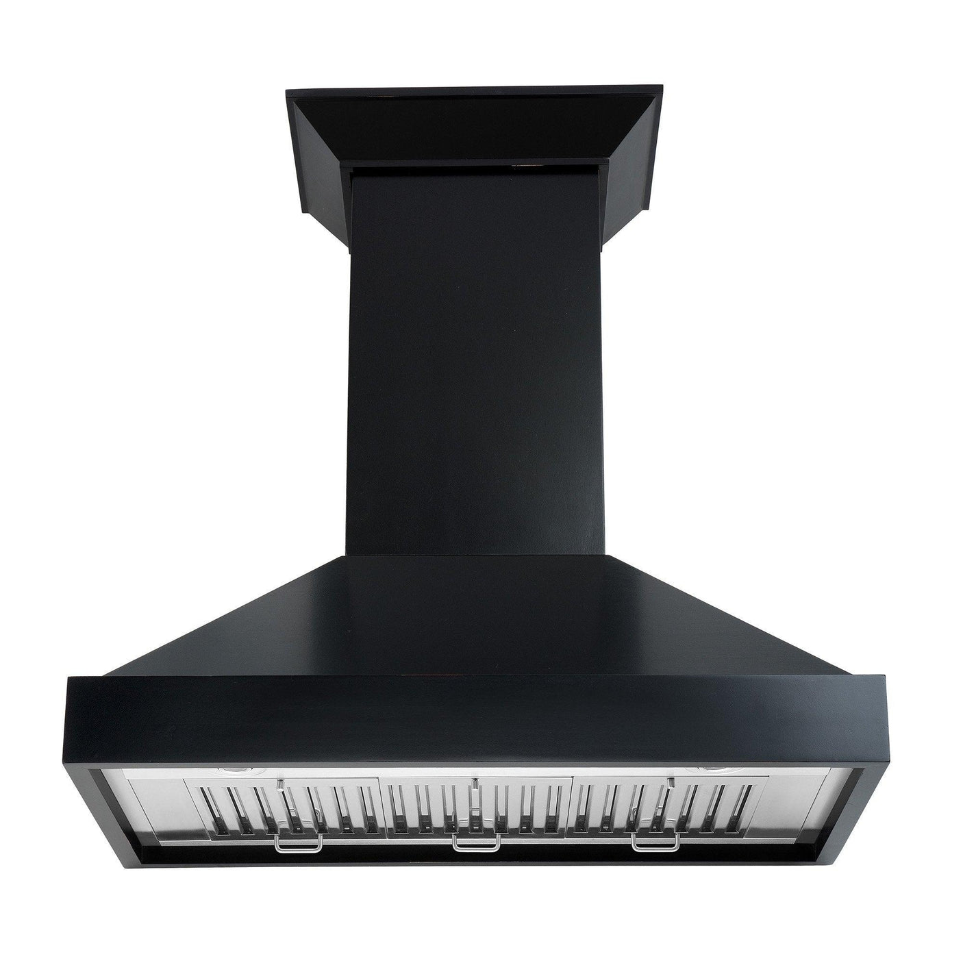 ZLINE Ducted Wooden Wall Mount Range Hood in Black with Remote Motor (KBCC-RD)