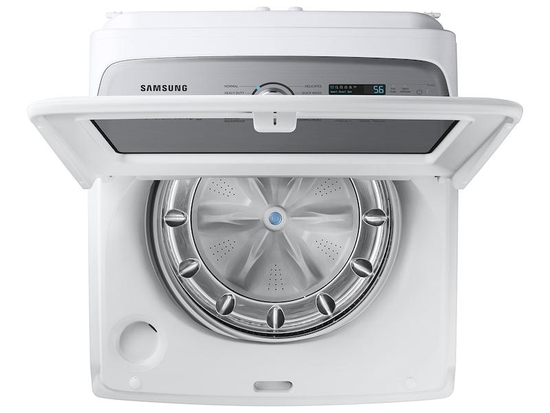 5.2 cu. ft. Large Capacity Smart Top Load Washer with Super Speed Wash in White