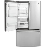 GE Profile™ 22.1 Cu. Ft. Counter-Depth Fingerprint Resistant French-Door Refrigerator with Door In Door and Hands-Free AutoFill