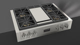 SOFIA 36" PRO GAS RANGETOP WITH GRIDDLE