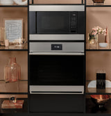 Café™ 30" Smart Single Wall Oven with Convection in Platinum Glass