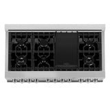 ZLINE 48" 6.0 cu. ft. Range with Gas Stove and Gas Oven in Stainless Steel (RG48) [Color: Blue Gloss]