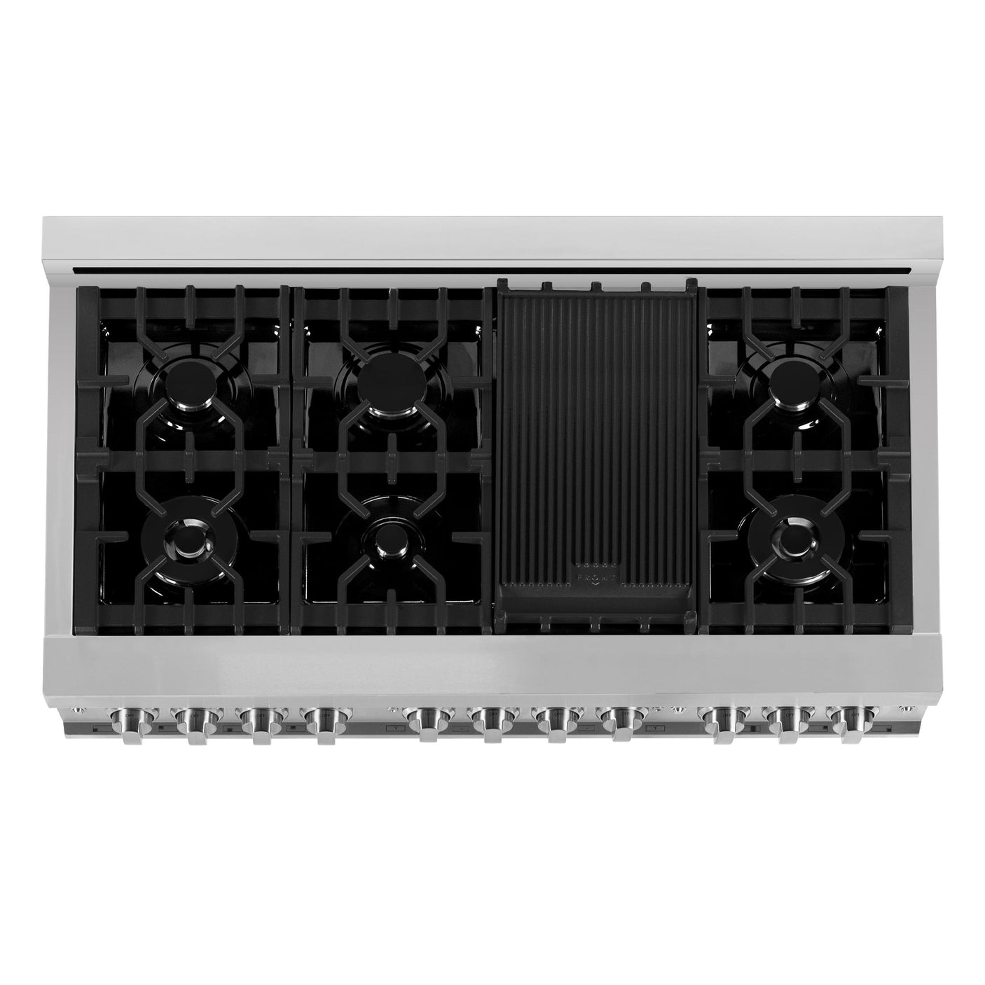 ZLINE 48" 6.0 cu. ft. Range with Gas Stove and Gas Oven in Stainless Steel (RG48) [Color: Black Matte]