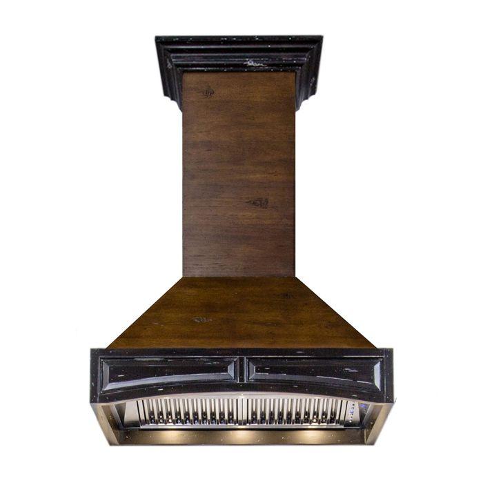 ZLINE Wooden Wall Mount Range Hood in Antigua and Walnut (321AR)