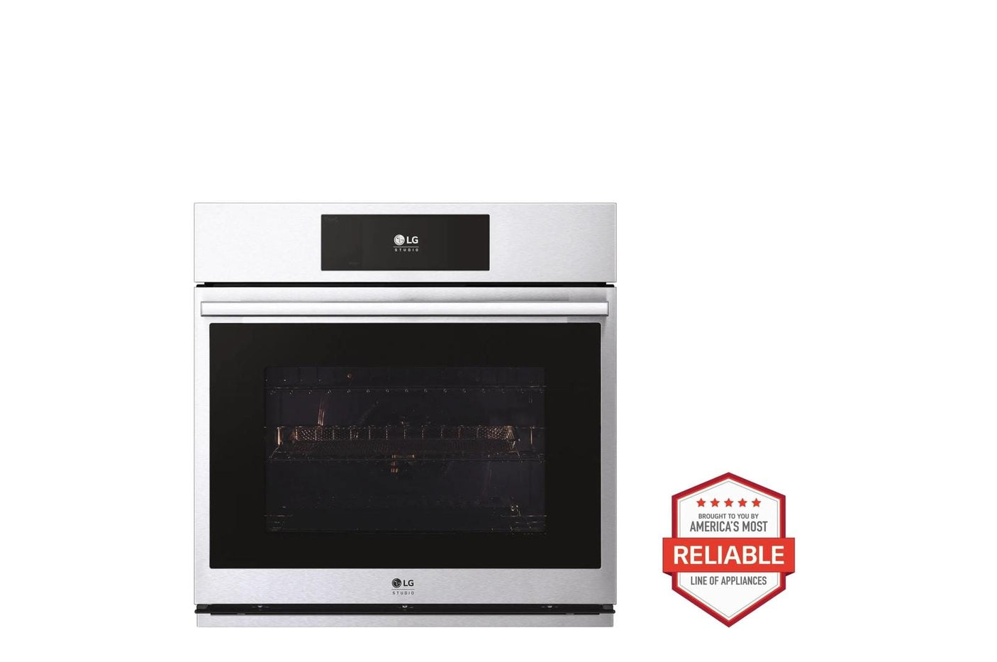 LG STUDIO 4.7 cu. ft. Smart InstaView® Electric Single Built-In Wall Oven with Air Fry & Steam Sous Vide