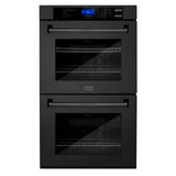 ZLINE 30 in. Professional Double Wall Oven with Self Clean (AWD-30) [Color: Black Stainless Steel]