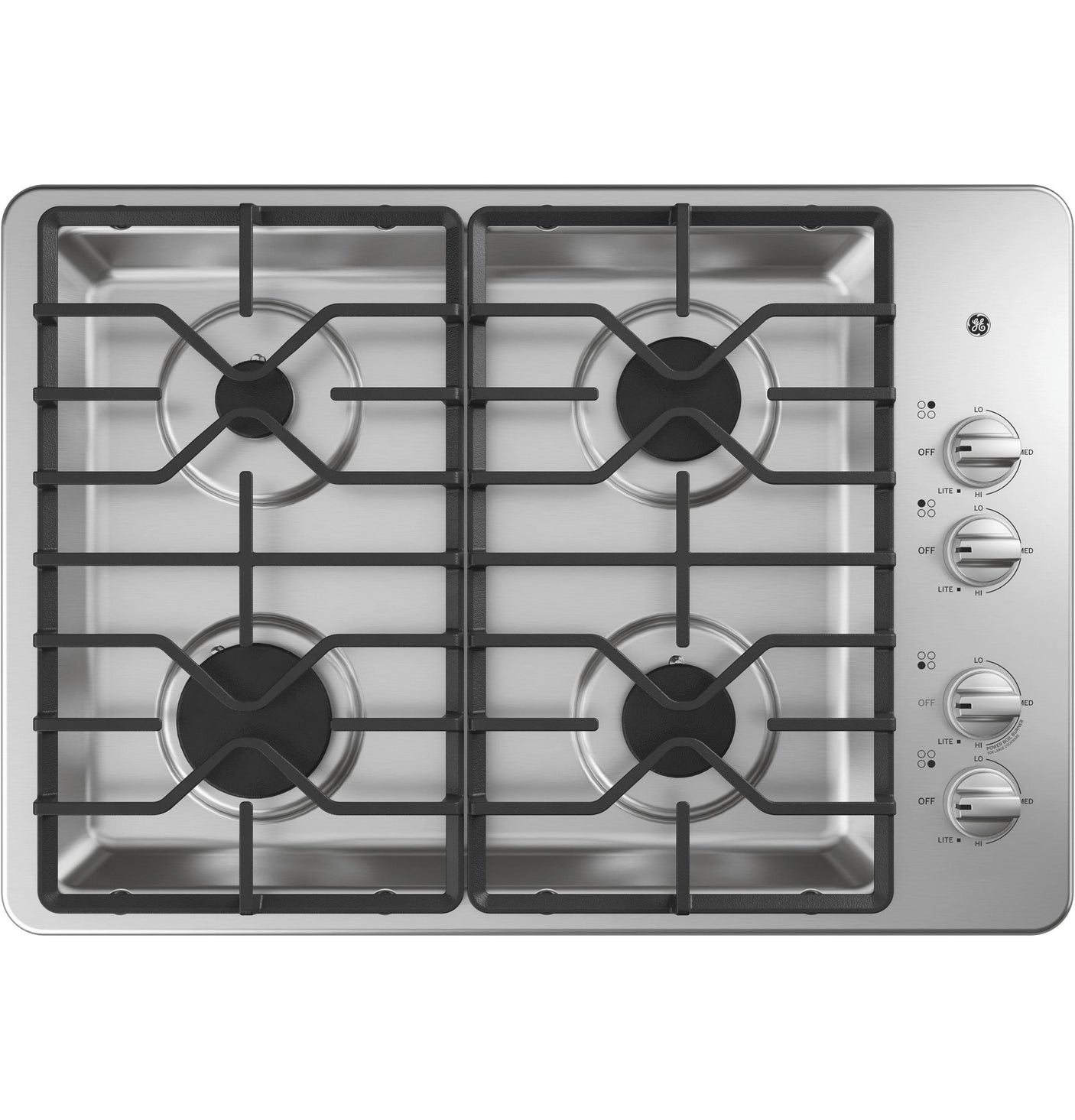 GE® 30" Built-In Gas Cooktop with Dishwasher-Safe Grates