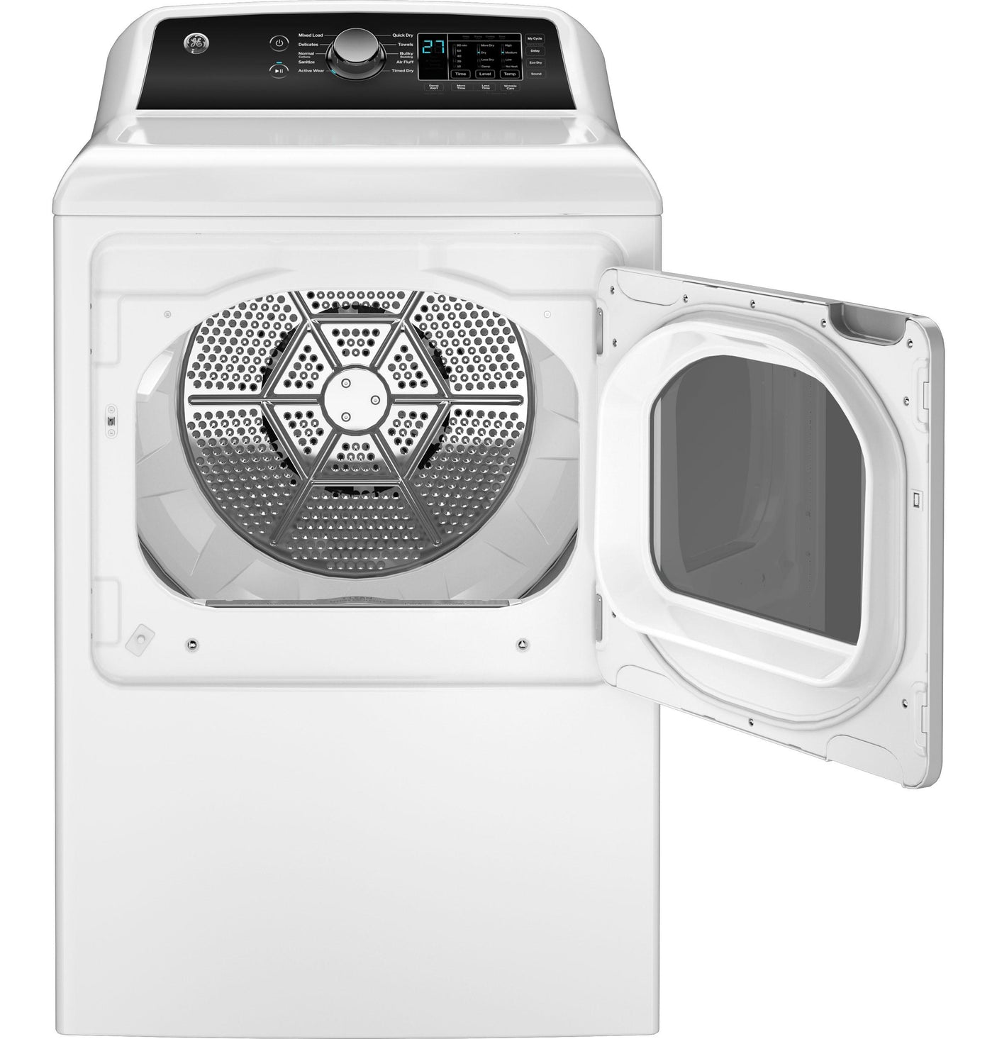 GE® 7.4 cu. ft. Capacity Electric&#x00A0;Dryer with Up To 120 ft. Venting&#x00A0;and&#x00A0;Sensor Dry