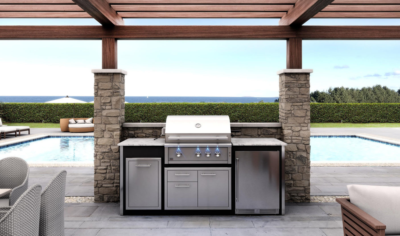 36" Grill 3 Burner w/ Rotiss Burner NG