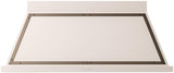 Nostalgie 60 Inch Antique White Wall Mount Convertible Range Hood