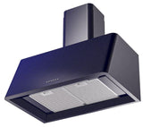 Nostalgie 30 Inch Blue Wall Mount Convertible Range Hood