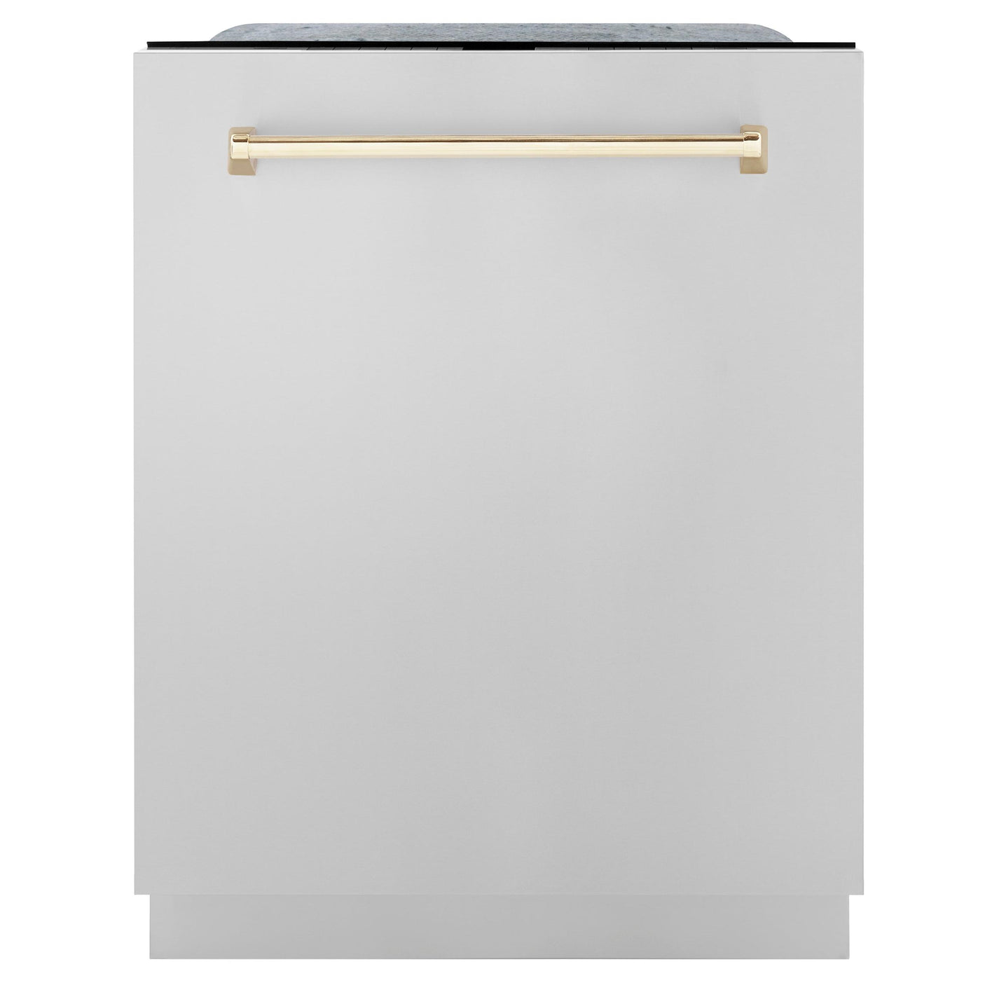 ZLINE Autograph Edition 24" 3rd Rack Top Touch Control Tall Tub Dishwasher in Stainless Steel with Accent Handle, 45dBa (DWMTZ-304-24) [Color: Gold]