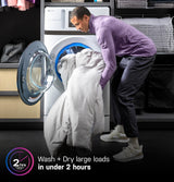 GE Profile™ ENERGY STAR® 4.6 cu. ft. Capacity UltraFast Combo with Ventless Inverter Heat Pump Technology Washer/Dryer