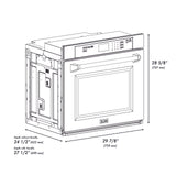 ZLINE 30" Professional Single Wall Oven with Self Clean and True Convection in Stainless Steel (AWS-30) [Color: ZLINE DuraSnow Stainless Steel ]