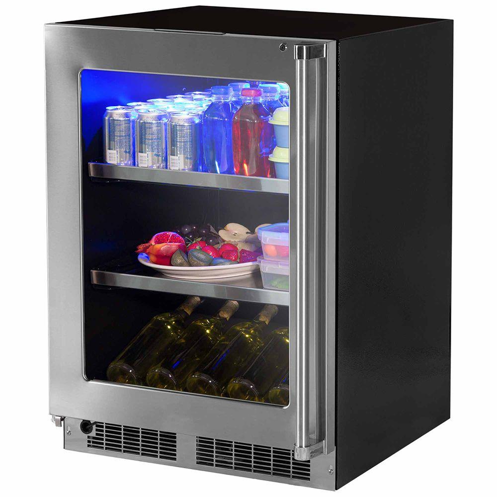 24-In Professional Built-In Beverage Center With Classic Hinge with Door Swing - Left