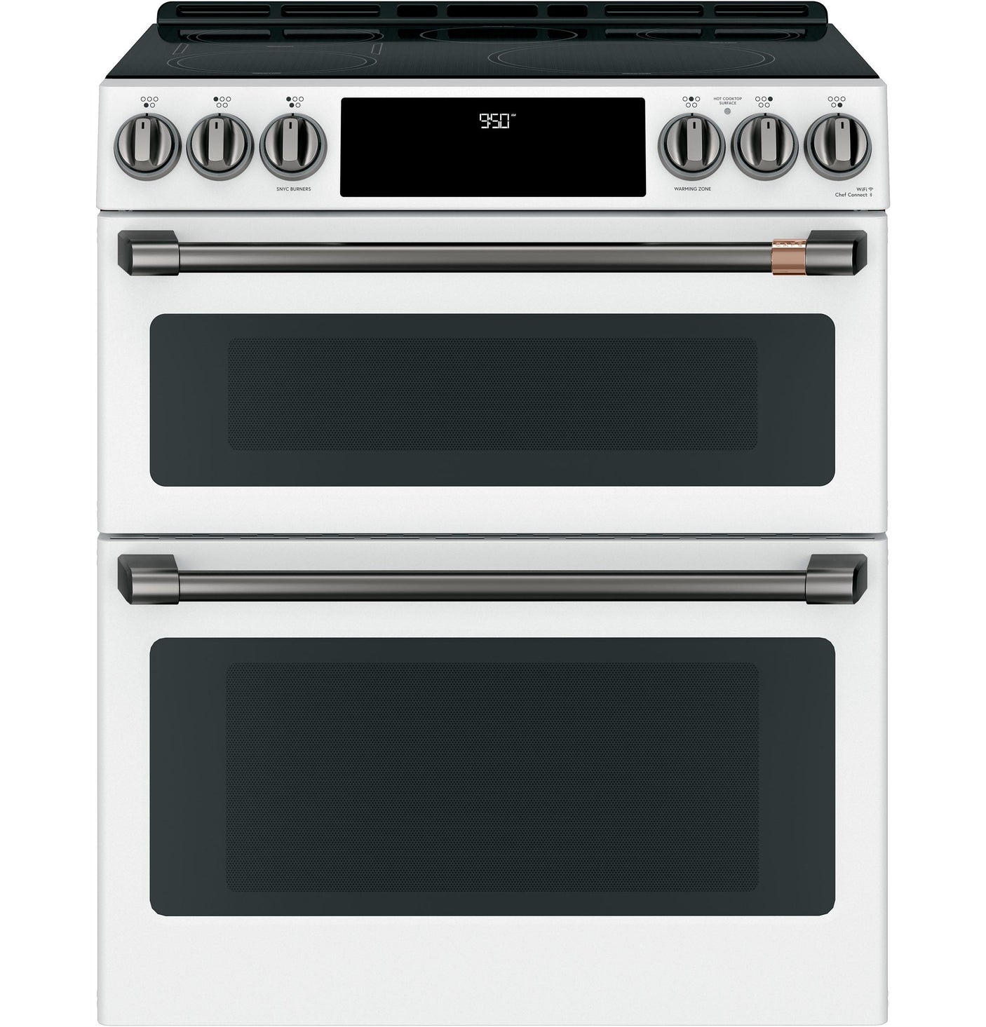 Café™ 30" Smart Slide-In, Front-Control, Induction and Convection Double-Oven Range