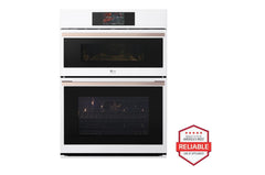 LG STUDIO 1.7/4.7 cu. ft. Combination Double Wall Oven - Essence White