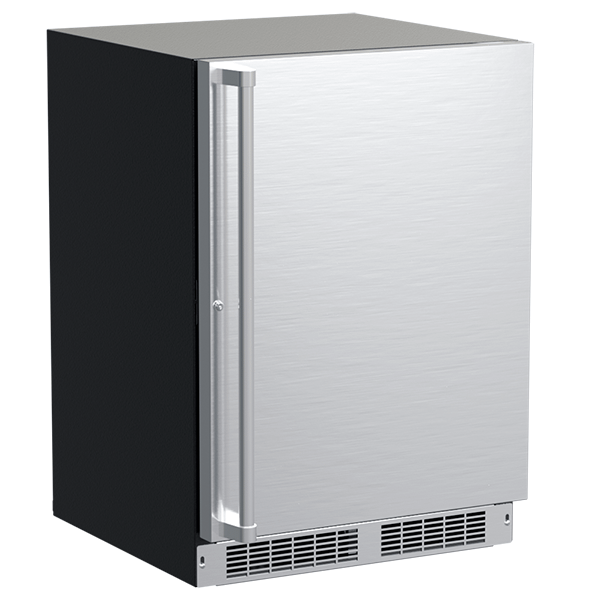 24-In Professional Built-In Refrigerator Freezer With Crescent Ice Maker with Door Style - Stainless Steel